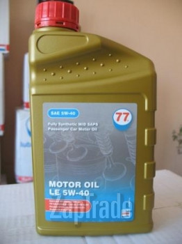 Купить моторное масло 77lubricants MOTOR OIL LE 5w-40 Синтетическое | Артикул 4226-1