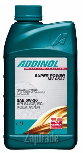 Купить моторное масло Addinol Super Power MV 0537 Синтетическое | Артикул 4014766071064