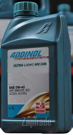 Купить моторное масло Addinol Ultra Light MV 046 Синтетическое | Артикул 4014766071019