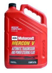 Ford Motorcraft Mercon V AutoMatic Transmission AND Power Steering Fluid XT55QM4,73